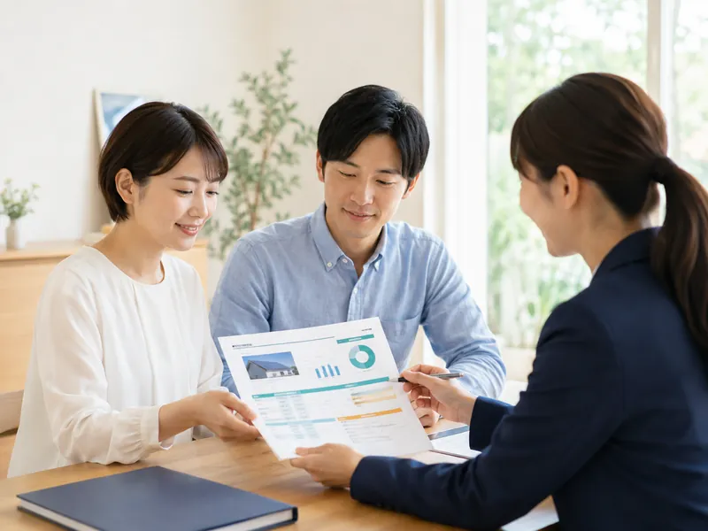 見積もりを受け取って比較する様子