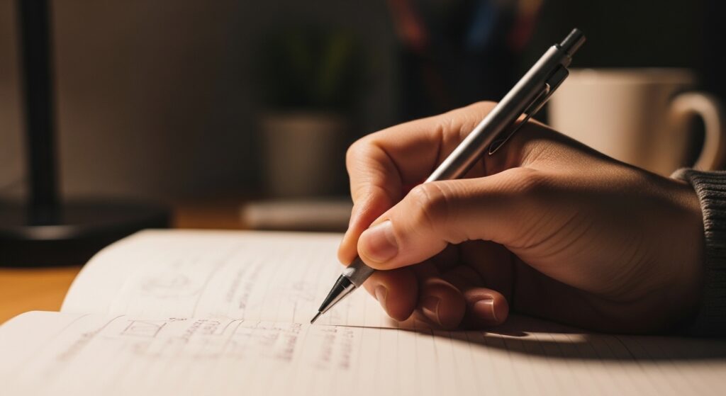 一般的なシャーペンとの違いイメージ