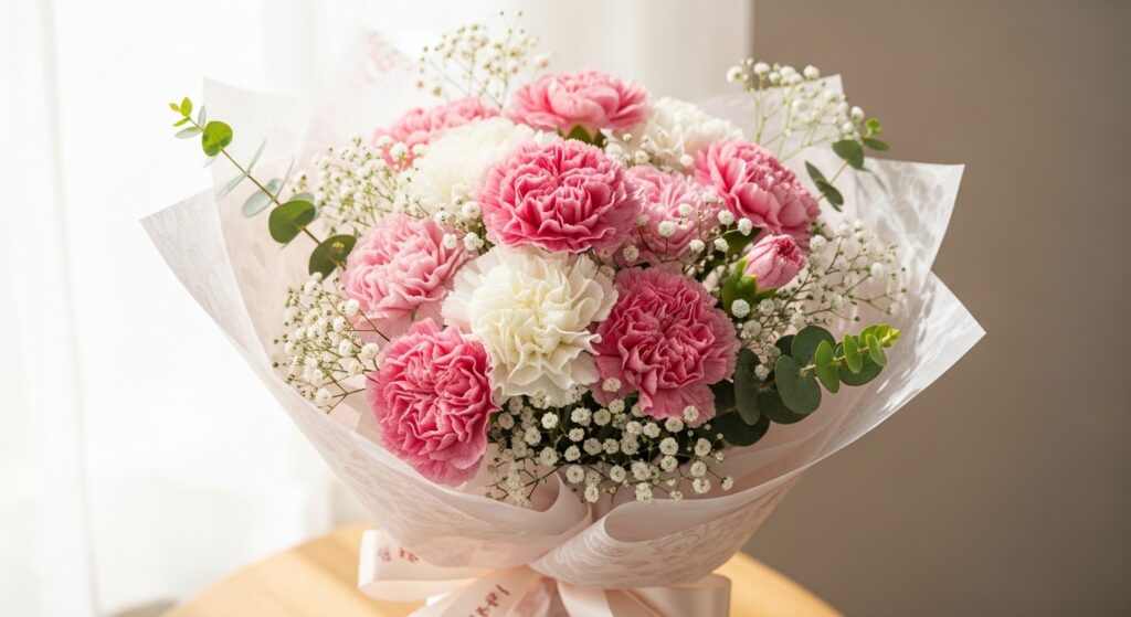 母の日のカーネーション花束ギフトのイメージ