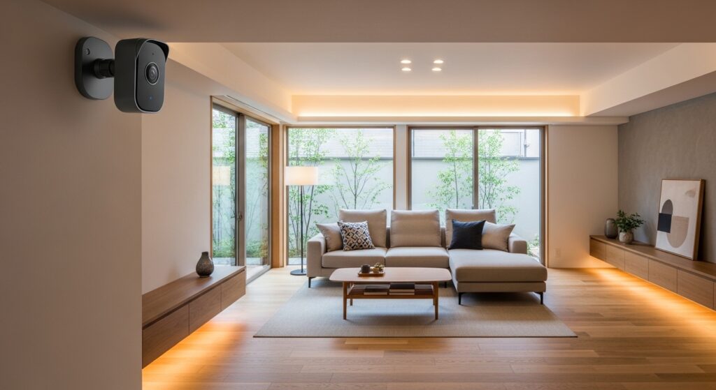 室内に設置された家庭用防犯カメラのイメージ3