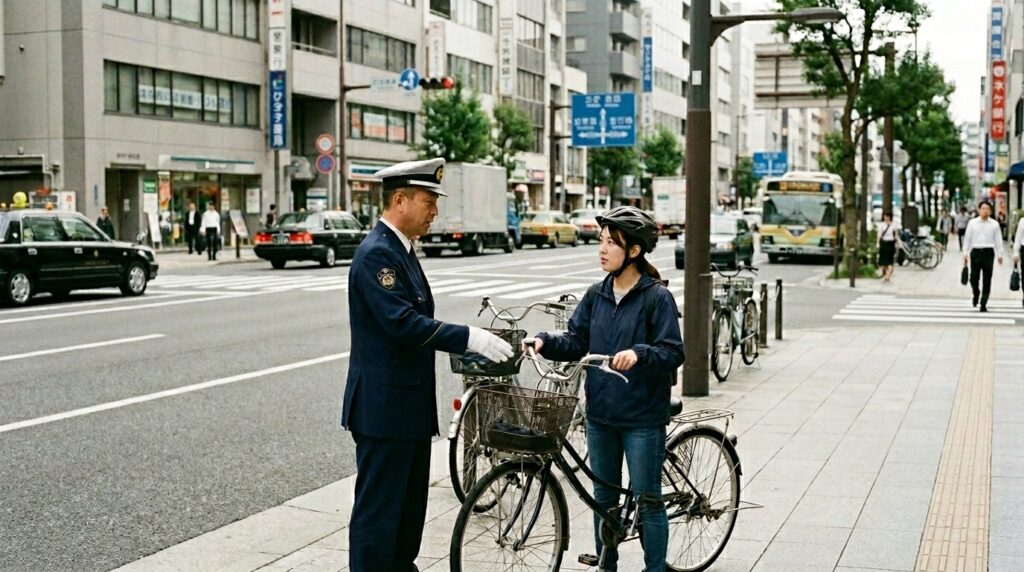 自転車の取り締まり