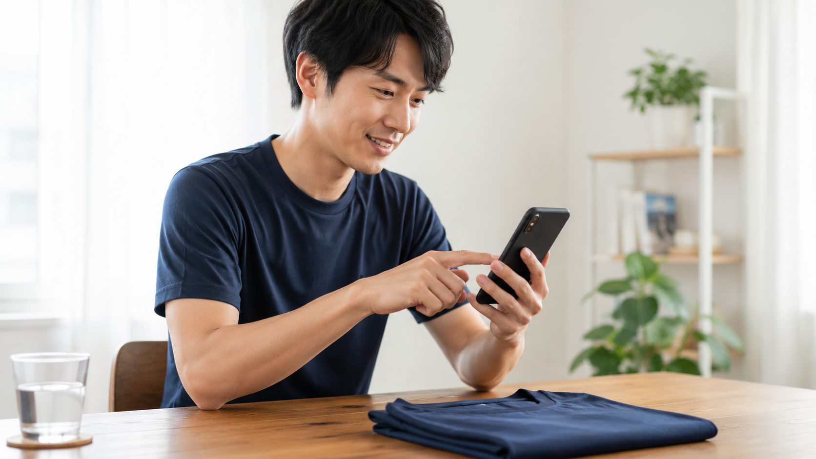 氷撃冷感Tシャツのマイナス10度表記を確認するイメージ