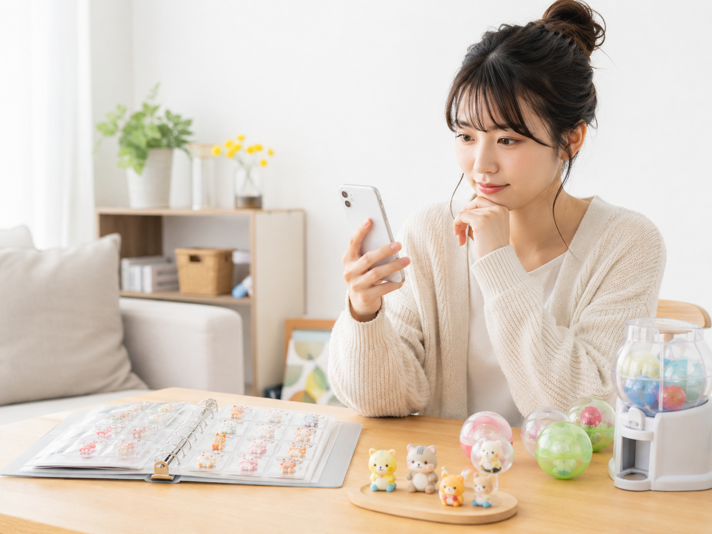 ガチャ帳についてスマホで調べるイメージ