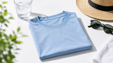 ワークマンの氷撃冷感Tシャツを着て夏を涼しく過ごすイメージ