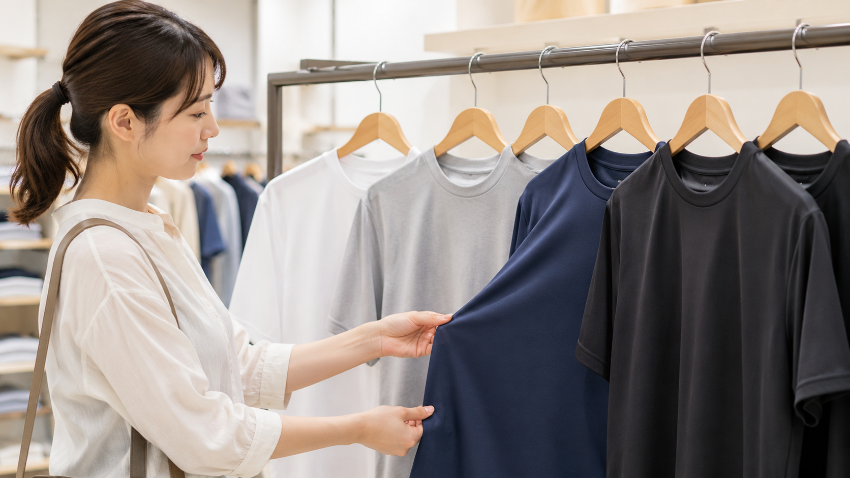 氷撃冷感Tシャツのサイズとカラーを選ぶイメージ