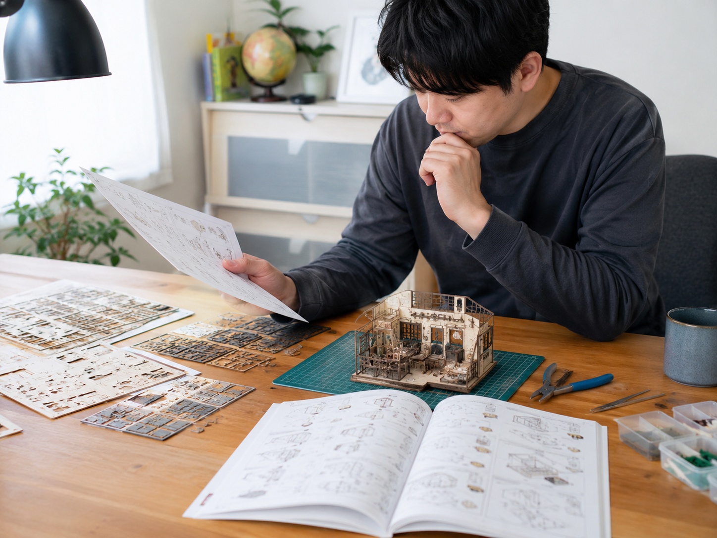つくるんですの完成時間と難易度を確認するイメージ