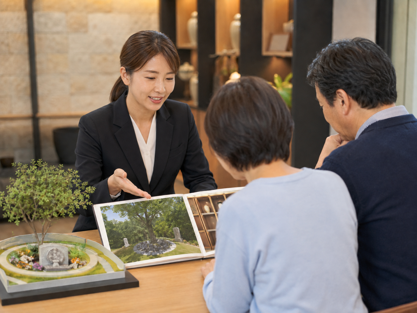 新しい供養先として樹木葬や納骨堂を比較するイメージ
