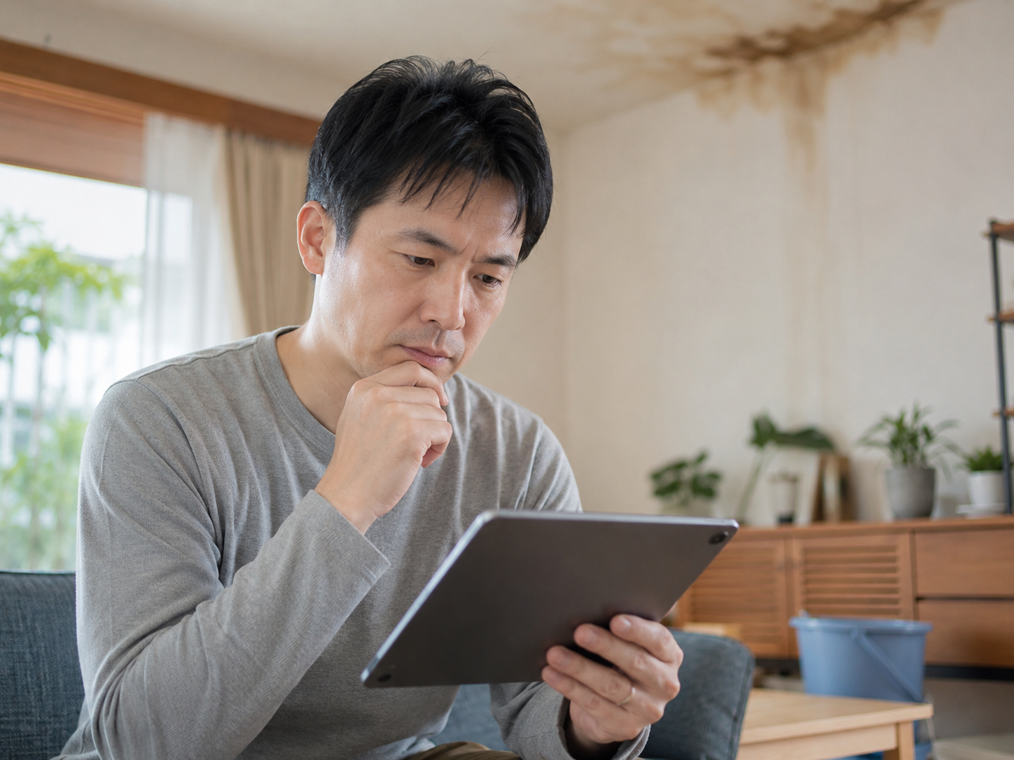 雨漏り修理と火災保険についてよくある質問を確認するイメージ