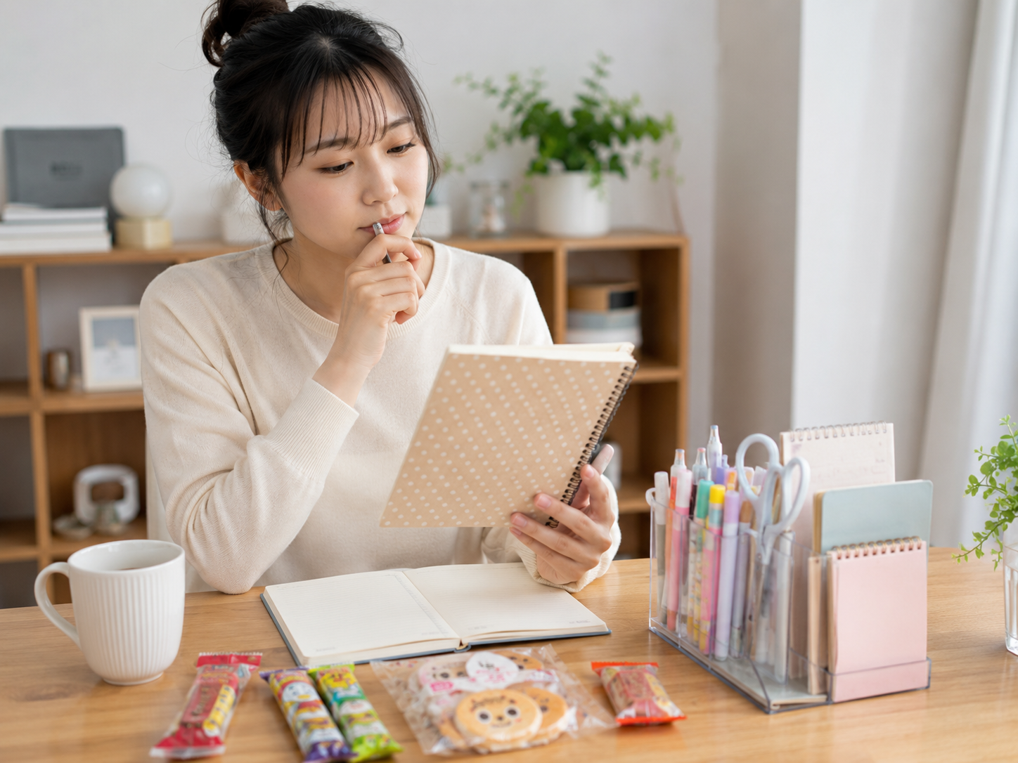 お菓子帳の魅力と注意点を確認するイメージ