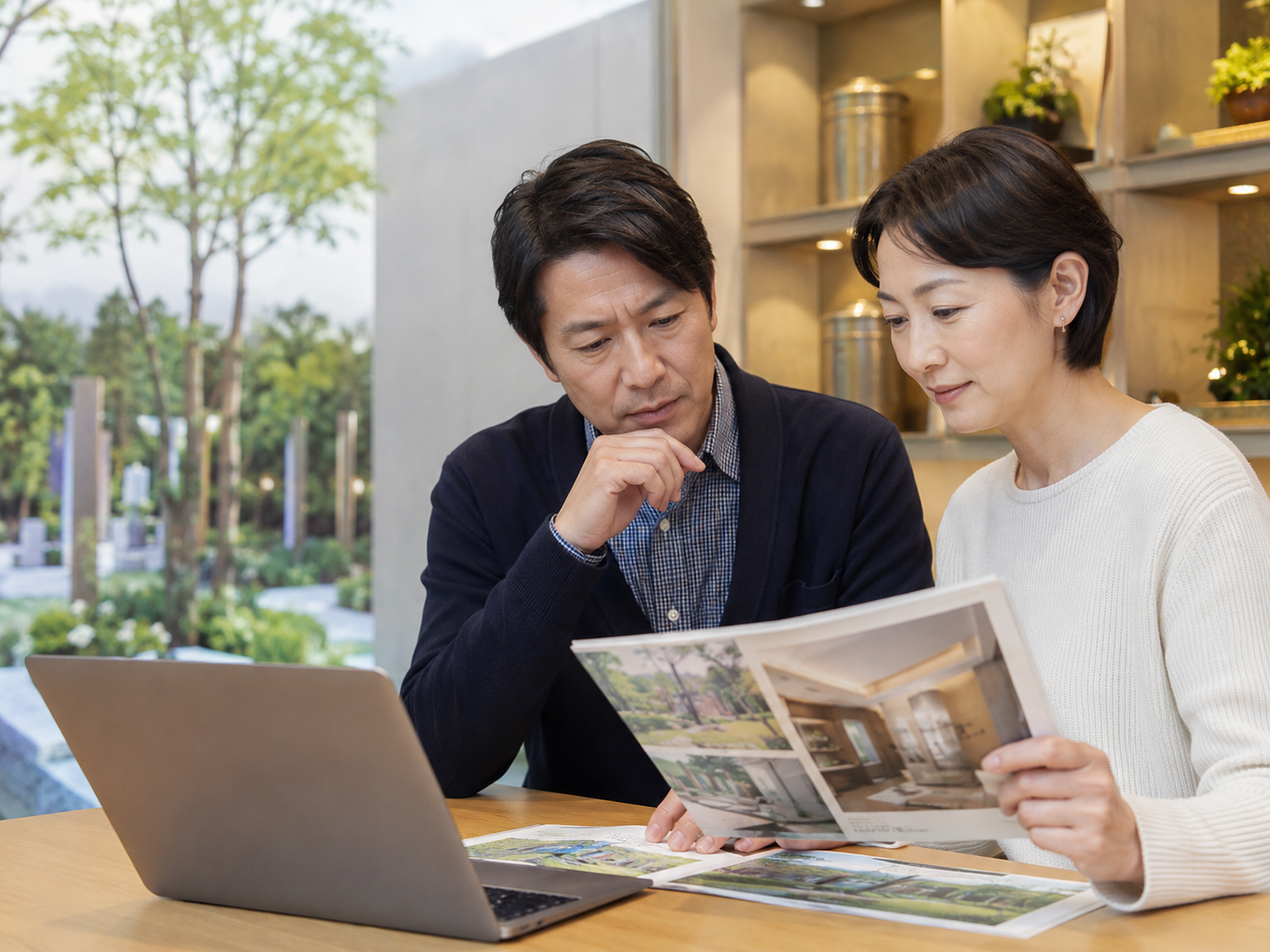 墓じまいの手続き書類と流れを確認するイメージ