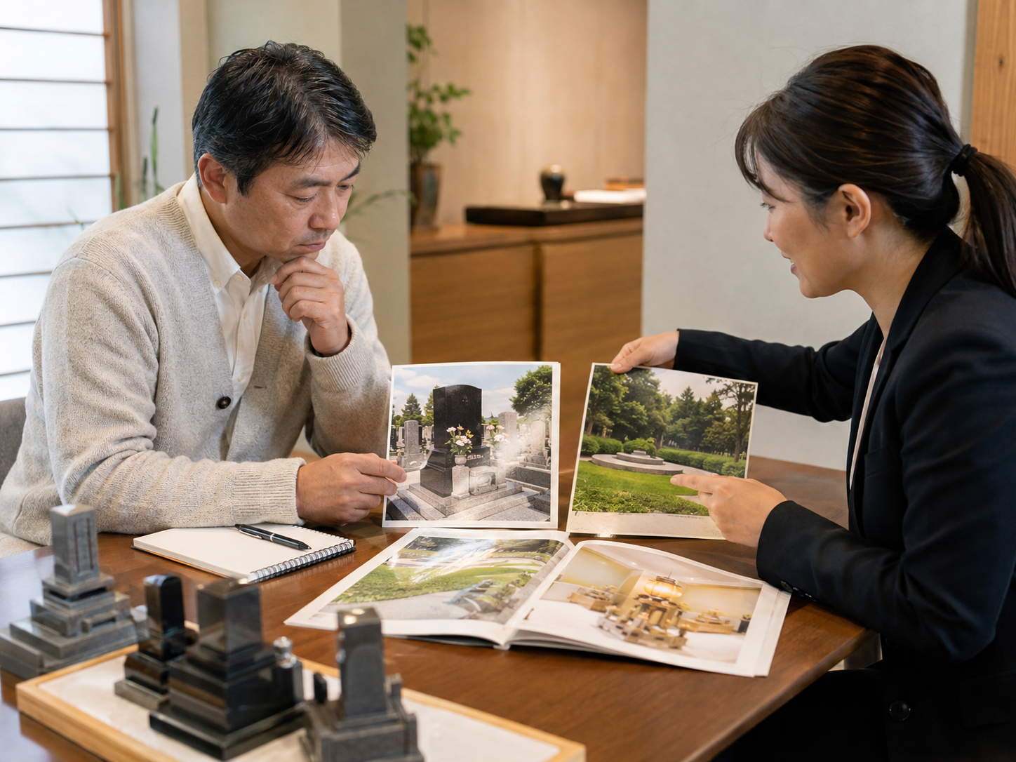 墓じまいと改葬の違いを確認するイメージ