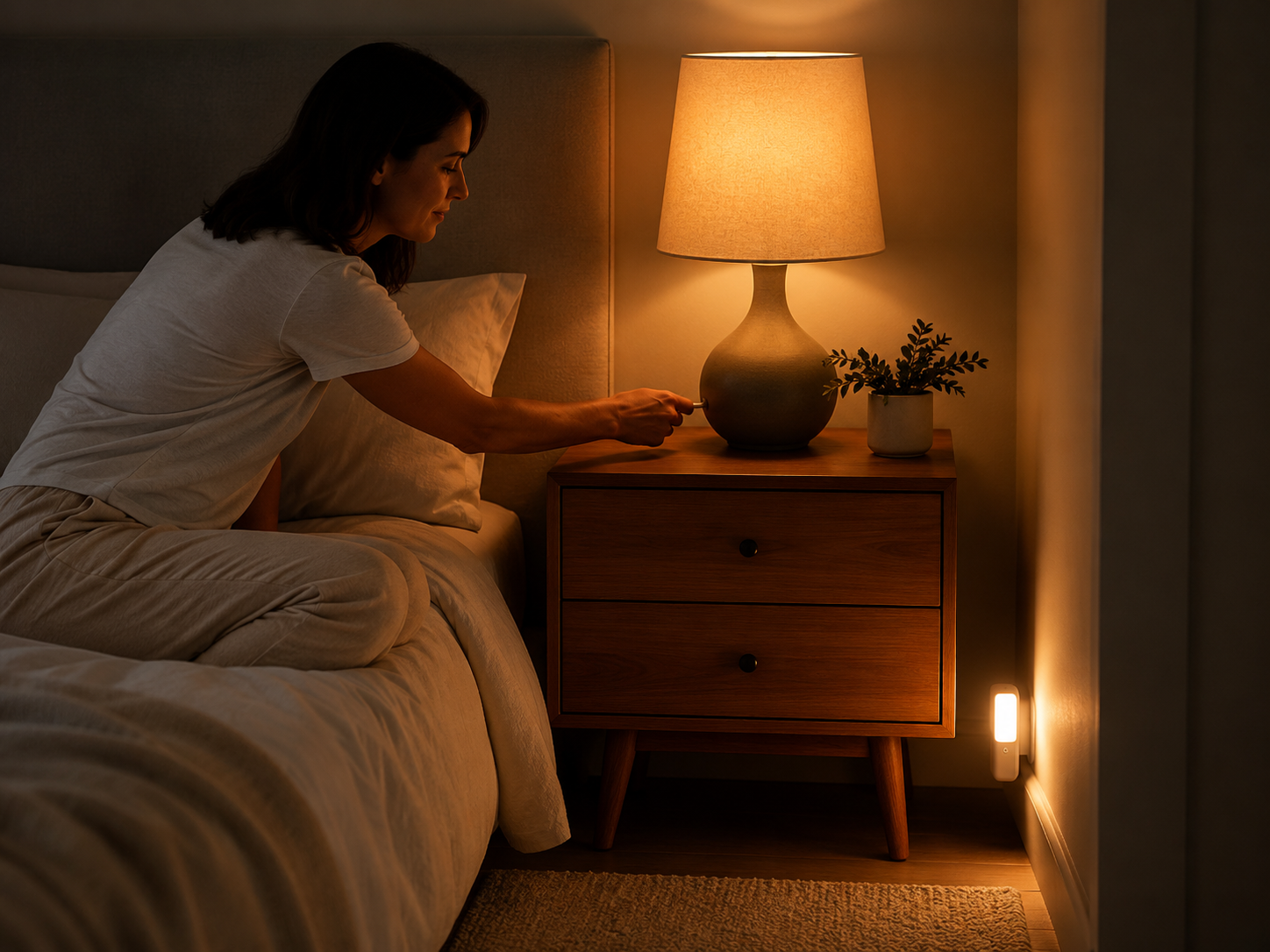 今夜から睡眠のための照明を見直すイメージ