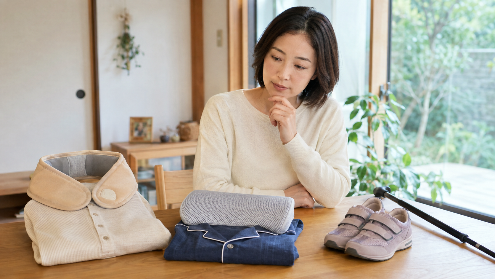 祖父母の悩みから健康ギフトを選ぶイメージ