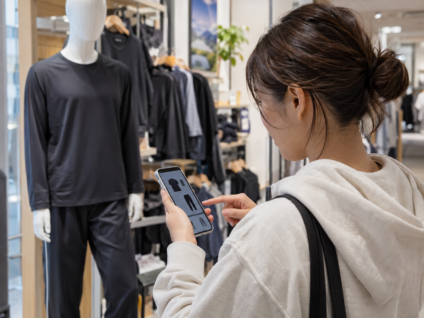 スマホでワークマンのメディヒール在庫を確認するイメージ